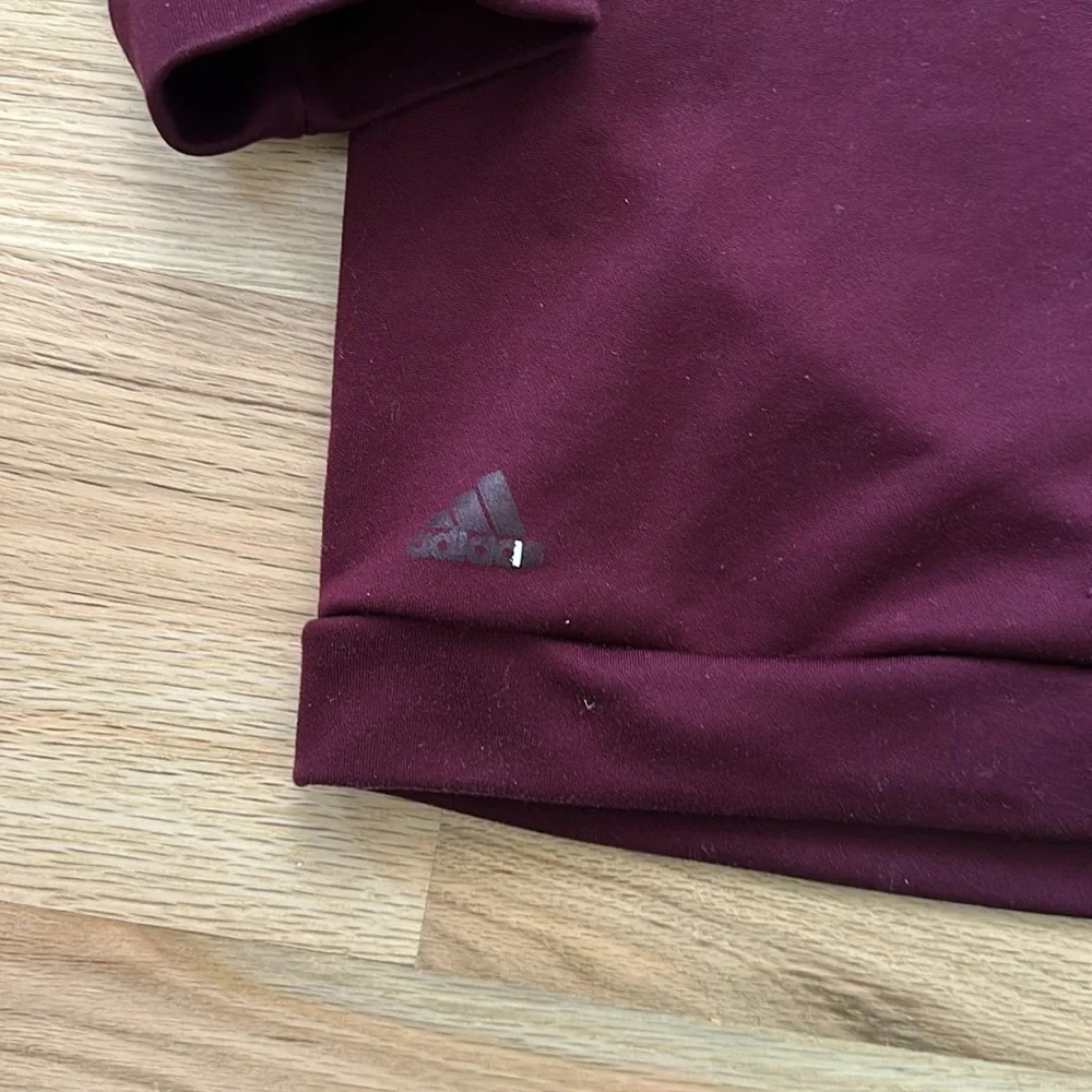 Colorado Avalanche NHL hockey 1/4 zip maroon golf sweater by Adidas men's size L